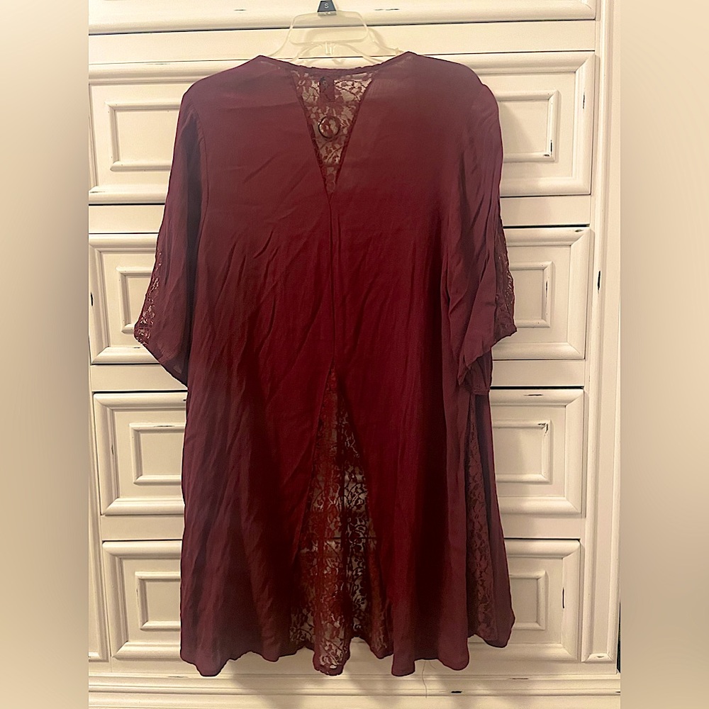 Burgundy Cardigan - Picture 2 of 2